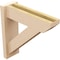 Ekena Millwork 5 1/2-in W x 26-in D x 38-in H Trad Slat Rough Cedar Woodgrain TimberThane Outlooker, Primed Tan OUTUR055X26X38TRA24RCPR - alternate 3